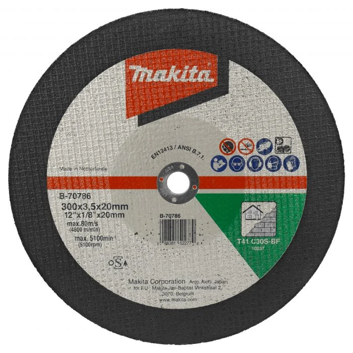 Makita 966121122 Doorslijpschijf 300x3,5x20mm Steen 1 Makita 966121122 Doorslijpschijf 300x3,5x20mm Steen