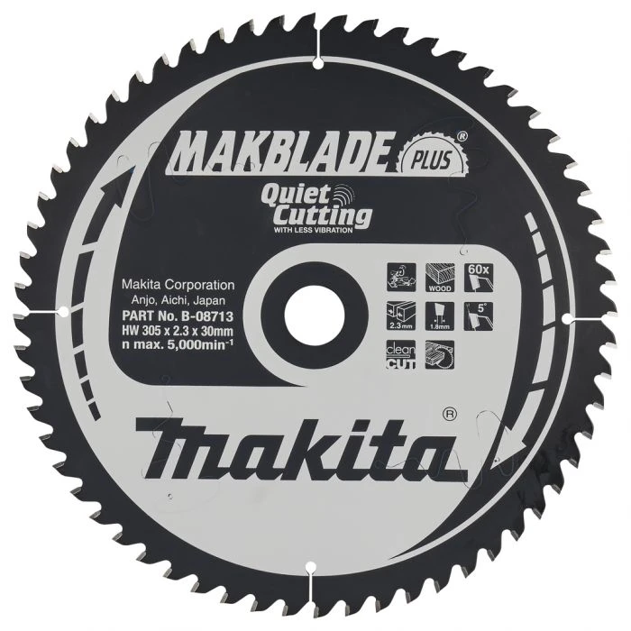 Makita B-08713 Afkortzaagblad Hout 1 Makita B-08713 Afkortzaagblad Hout