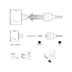 Makita B-11508 Gatzaag 105mm Bi-metaal Snelwissel -Aanbiedingen Tool Gigant Winkel B 11265 F 001 21