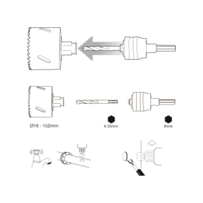 Makita B-11483 Gatzaag 92mm Bi-metaal Snelwissel 6 Makita B-11483 Gatzaag 92mm Bi-metaal Snelwissel - Afbeelding 6