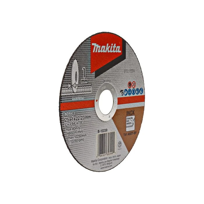 Makita B-12239 Doorslijpschijf 125x22,23x1,0mm RVS 2 Makita B-12239 Doorslijpschijf 125x22,23x1,0mm RVS - Afbeelding 2