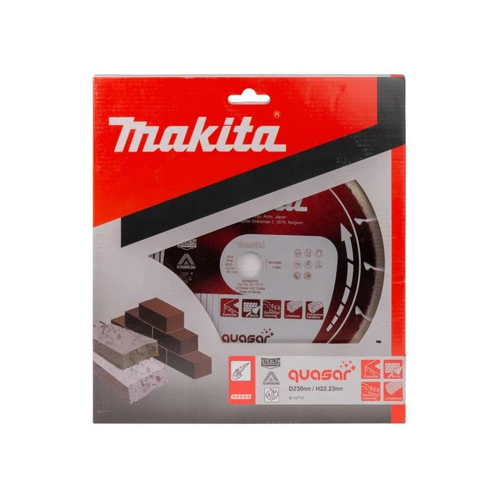 Makita B-12712 Diamantschijf 230x22,23x2,6mm Rood 3 Makita B-12712 Diamantschijf 230x22,23x2,6mm Rood - Afbeelding 3