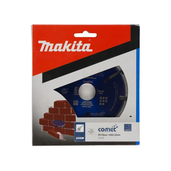 Makita B-13247 Diamant Voegschijf 115x22,23x6,4mm Blauw 3 Makita B-13247 Diamant Voegschijf 115x22,23x6,4mm Blauw - Afbeelding 3