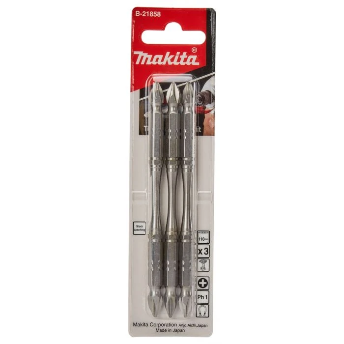 Makita B-21858 Slagschroefbit PH1x110mm 3 Makita B-21858 Slagschroefbit PH1x110mm - Afbeelding 3
