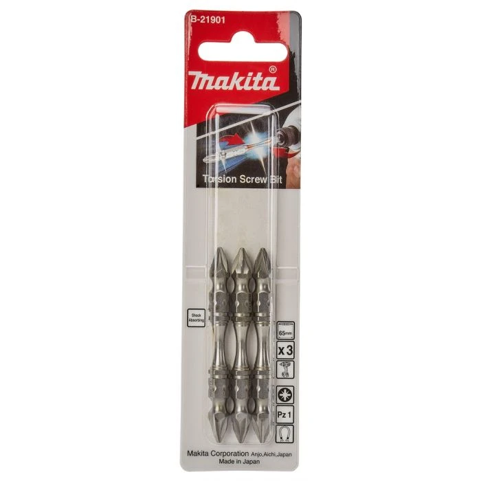 Makita B-21901 Slagschroefbit PZ1x65mm 3 Makita B-21901 Slagschroefbit PZ1x65mm - Afbeelding 3