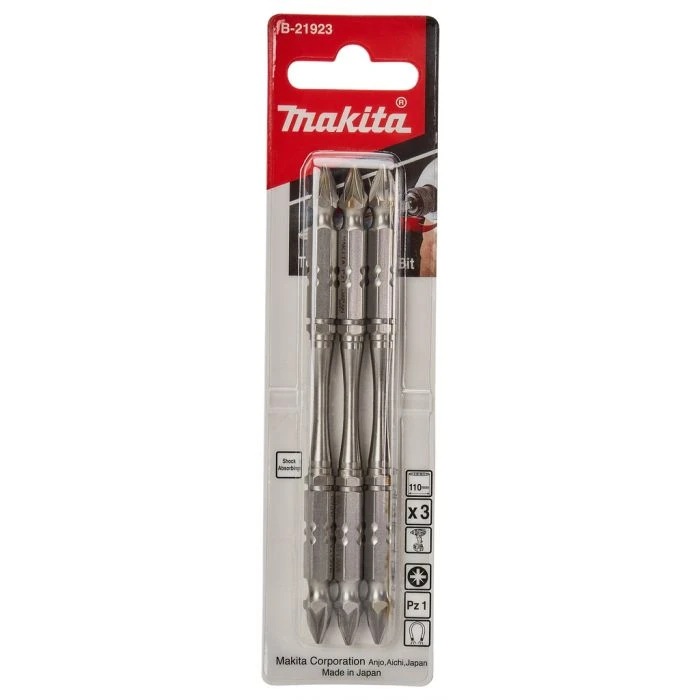 Makita B-21923 Slagschroefbit PZ1x110mm 3 Makita B-21923 Slagschroefbit PZ1x110mm - Afbeelding 3