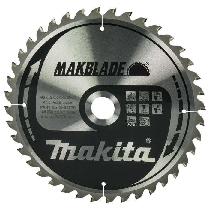 Makita B-32770 Afkortzaagblad Hout 1 Makita B-32770 Afkortzaagblad Hout