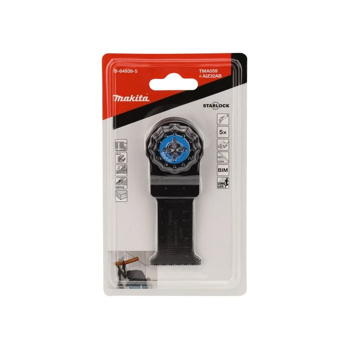 Makita B-64939-5 TMA059 Invalzaagblad 32x50mm Staal (5st) 3 Makita B-64939-5 TMA059 Invalzaagblad 32x50mm Staal (5st) - Afbeelding 3