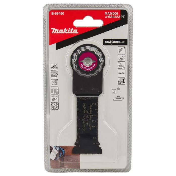 Makita B-66450 MAM006 Invalzaagblad 32x70mm Multimateriaal 4 Makita B-66450 MAM006 Invalzaagblad 32x70mm Multimateriaal - Afbeelding 4