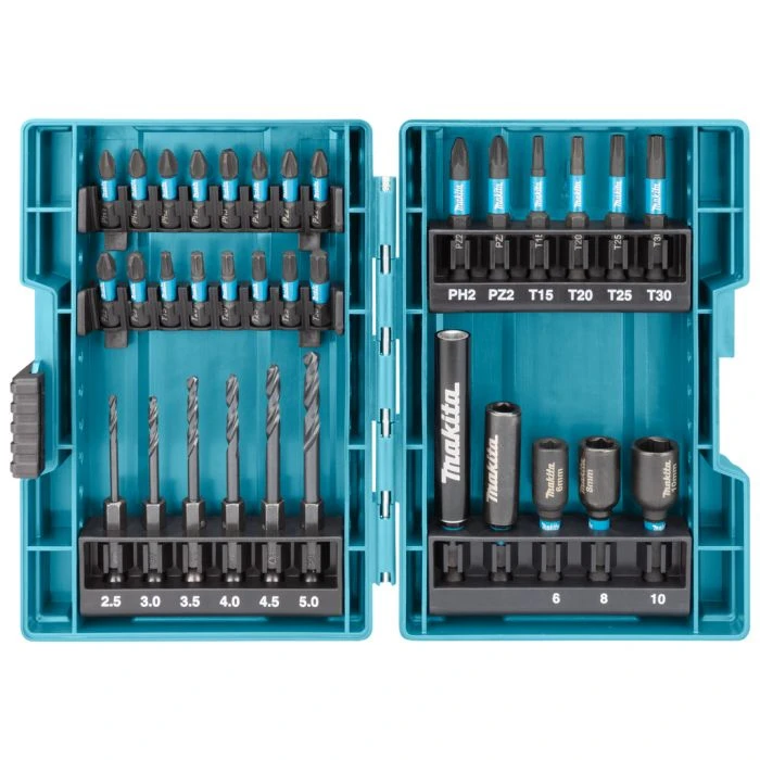 Makita B-66896 Boor-/slagschroefbitset 33-delig 1 Makita B-66896 Boor-/slagschroefbitset 33-delig