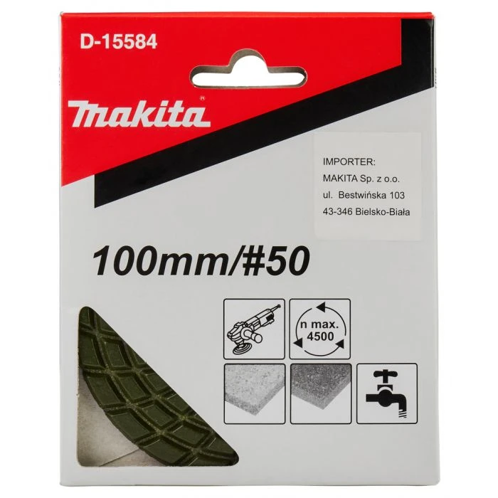 Makita D-15584 Diamant Polijstschijf 100mm K50 7 Makita D-15584 Diamant Polijstschijf 100mm K50 - Afbeelding 7