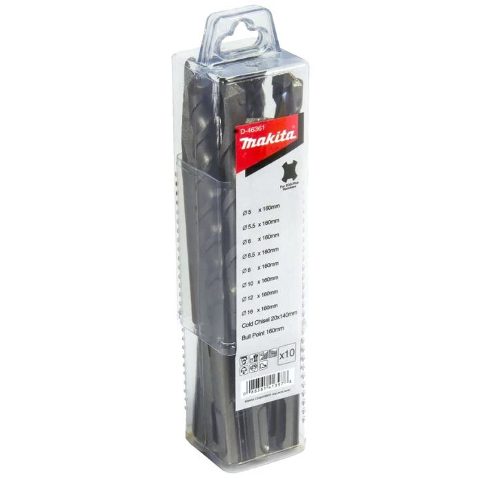 Makita D-46361 Boor-/beitelset 10-delig 2 Makita D-46361 Boor-/beitelset 10-delig - Afbeelding 2