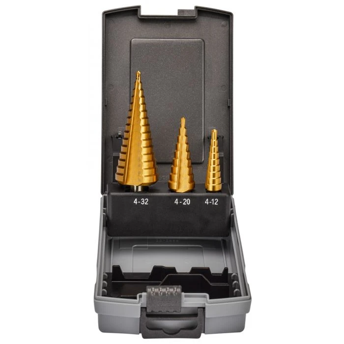 Makita D-46573 Trappenboorset HSS 3-delig 1 Makita D-46573 Trappenboorset HSS 3-delig