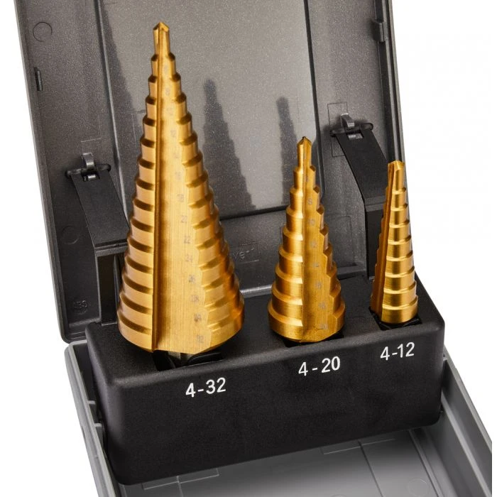 Makita D-46573 Trappenboorset HSS 3-delig 5 Makita D-46573 Trappenboorset HSS 3-delig - Afbeelding 5