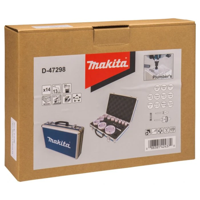Makita D-47298 Gatzaagset 14-delig 12 Makita D-47298 Gatzaagset 14-delig - Afbeelding 12