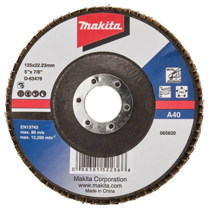 Makita D-63476-10 Lamellenschijf 125mm A40 1 Makita D-63476-10 Lamellenschijf 125mm A40