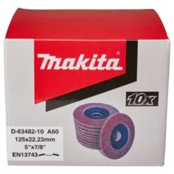Makita D-63482-10 Lamellenschijf 125mm A60 10 Makita D-63482-10 Lamellenschijf 125mm A60 -Aanbiedingen Tool Gigant Winkel D 63482 10 C1N1 1