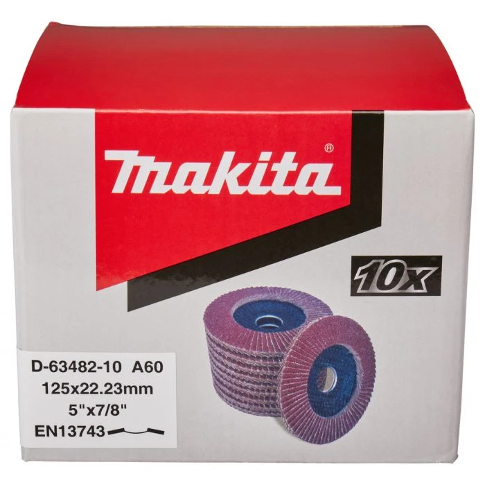 Makita D-63482-10 Lamellenschijf 125mm A60 5 Makita D-63482-10 Lamellenschijf 125mm A60 - Afbeelding 5