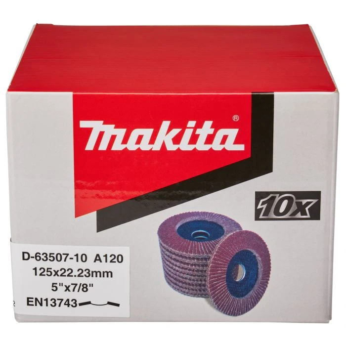 Makita D-63507-10 Lamellenschijf 125mm A120 3 Makita D-63507-10 Lamellenschijf 125mm A120 - Afbeelding 3