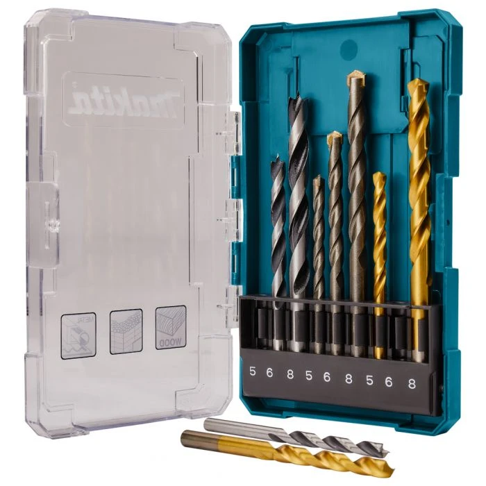 Makita D-71962 Borenset Steen/Hout/Metaal 9-delig 1 Makita D-71962 Borenset Steen/Hout/Metaal 9-delig