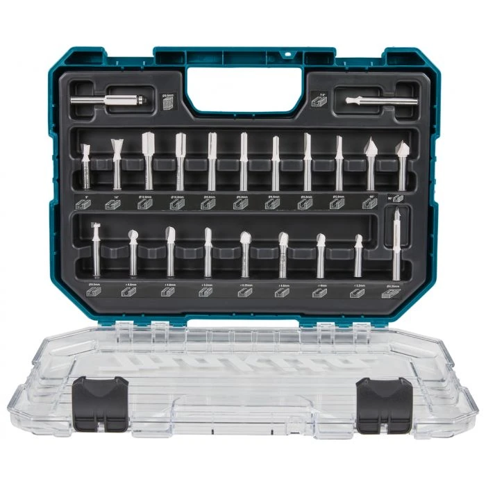 Makita D-74784 Frezenset 8mm 22-delig 1 Makita D-74784 Frezenset 8mm 22-delig