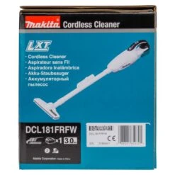 Makita DCL181FRFW 18 V Steelstofzuiger Wit -Aanbiedingen Tool Gigant Winkel DCL181FRFW C2N1