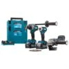 Makita DK0125G301 40 V Max Combiset Boren, (slag)schroeven En Slijpen