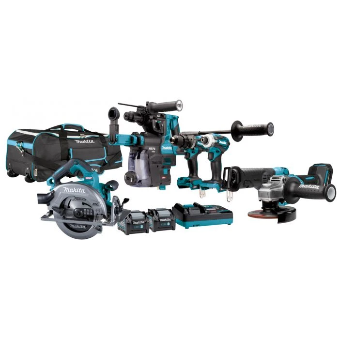 Makita DK0128G601 40 V Max Combiset Boren, (slag)schroeven, Slijpen En Zagen 1 Makita DK0128G601 40 V Max Combiset Boren, (slag)schroeven, Slijpen En Zagen