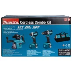 Makita DLX3106TW1 18 V Combiset Voor (slag)schroeven En Boren In Hout En Beton -Aanbiedingen Tool Gigant Winkel DLX3106TW1 A1C1