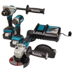 Makita DLX3155TJ 18 V Combiset Boren, (slag)schroeven En Slijpen 14 Makita DLX3155TJ 18 V Combiset Boren, (slag)schroeven En Slijpen -Aanbiedingen Tool Gigant Winkel DLX3155TJ C2R0 s101