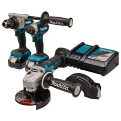 Makita DLX3156TX1 18 V Combiset Boren, (slag)schroeven En Slijpen -Aanbiedingen Tool Gigant Winkel DLX3156TX1 C2R0 s101