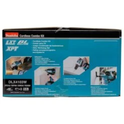 Makita DLX4103W 18 V Combiset Voor Allround Boor-, Schroef- En Slijpwerk 11 Makita DLX4103W 18 V Combiset Voor Allround Boor-, Schroef- En Slijpwerk -Aanbiedingen Tool Gigant Winkel DLX4103W C2N1
