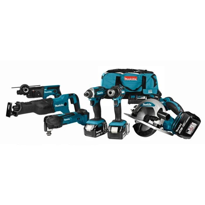 Makita DLX6038T 18 V Combiset Voor Divers Zaag-, Boor- En (slag)schroefwerk 4 Makita DLX6038T 18 V Combiset Voor Divers Zaag-, Boor- En (slag)schroefwerk - Afbeelding 4