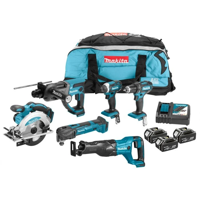 Makita DLX6038T 18 V Combiset Voor Divers Zaag-, Boor- En (slag)schroefwerk 5 Makita DLX6038T 18 V Combiset Voor Divers Zaag-, Boor- En (slag)schroefwerk - Afbeelding 5