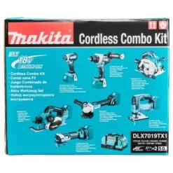 Makita DLX7019TX1 18 V Combiset Voor (slag)schroeven, Boren, Slijpen, Schaven En Zagen En Met Multitool 10 Makita DLX7019TX1 18 V Combiset Voor (slag)schroeven, Boren, Slijpen, Schaven En Zagen En Met Multitool -Aanbiedingen Tool Gigant Winkel DLX7019TX1 C1N1