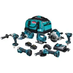 Makita DLX7019TX1 18 V Combiset Voor (slag)schroeven, Boren, Slijpen, Schaven En Zagen En Met Multitool 9 Makita DLX7019TX1 18 V Combiset Voor (slag)schroeven, Boren, Slijpen, Schaven En Zagen En Met Multitool -Aanbiedingen Tool Gigant Winkel DLX7019TX1 C1R0