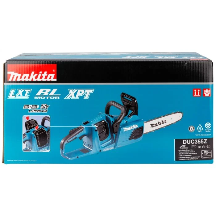 Makita DUC355Z 2x18 V Kettingzaag 35 Cm 4 Makita DUC355Z 2x18 V Kettingzaag 35 Cm - Afbeelding 4