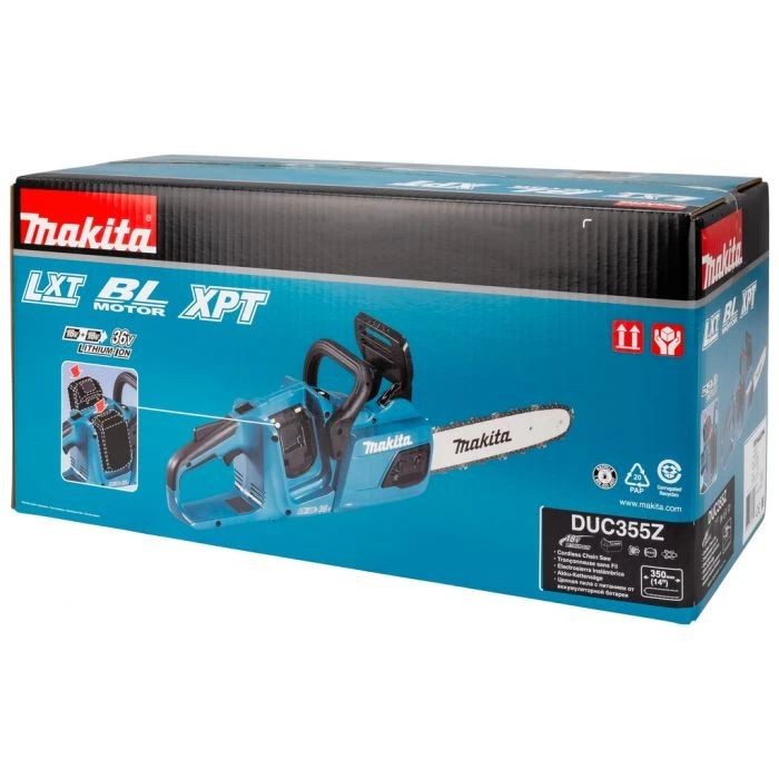 Makita DUC355Z 2x18 V Kettingzaag 35 Cm 8 Makita DUC355Z 2x18 V Kettingzaag 35 Cm - Afbeelding 8