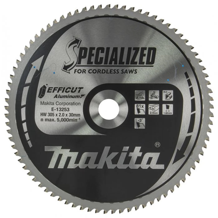 Makita E-13253 Afkortzaagblad Aluminium 8 Makita E-13253 Afkortzaagblad Aluminium - Afbeelding 8