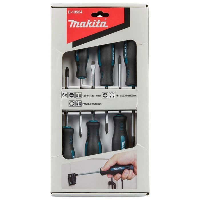 Makita E-13524 Schroevendraaierset 6-delig PH/PZ/SL 14 Makita E-13524 Schroevendraaierset 6-delig PH/PZ/SL - Afbeelding 14