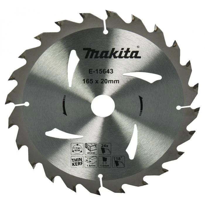 Makita E-15643 Cirkelzaagblad Hout 1 Makita E-15643 Cirkelzaagblad Hout