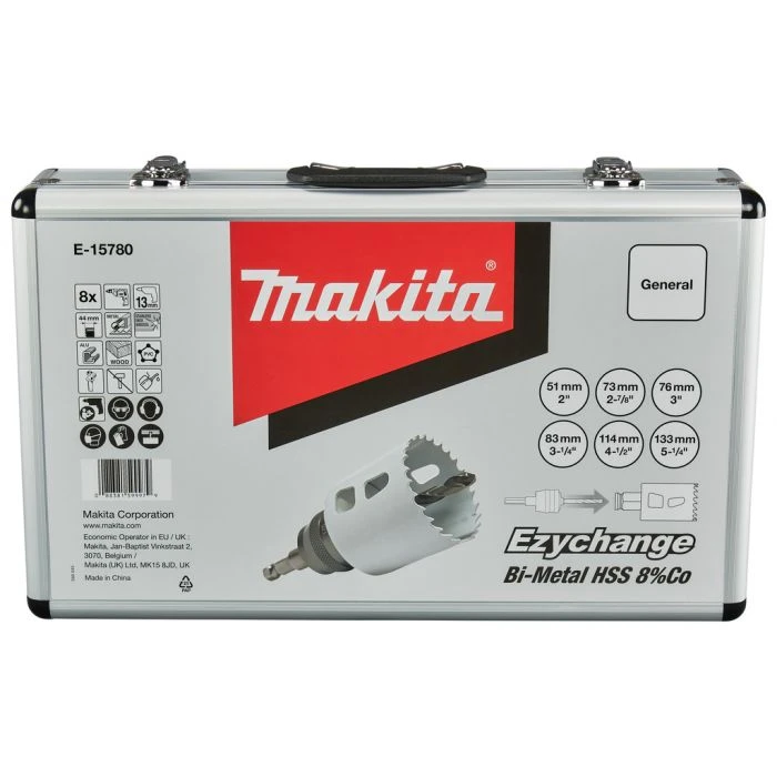 Makita E-15780 Gatzaagset 8-delig Hout/metaal 8 Makita E-15780 Gatzaagset 8-delig Hout/metaal - Afbeelding 8