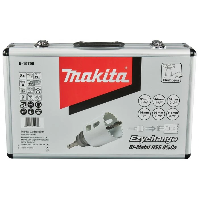 Makita E-15796 Gatzaagset 8-delig Hout/metaal 9 Makita E-15796 Gatzaagset 8-delig Hout/metaal - Afbeelding 9