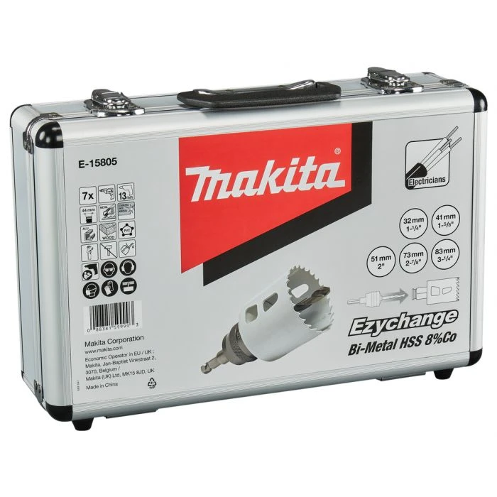 Makita E-15805 Gatzaagset 7-delig Hout/metaal 1 Makita E-15805 Gatzaagset 7-delig Hout/metaal