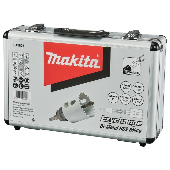Makita E-15805 Gatzaagset 7-delig Hout/metaal 3 Makita E-15805 Gatzaagset 7-delig Hout/metaal - Afbeelding 3