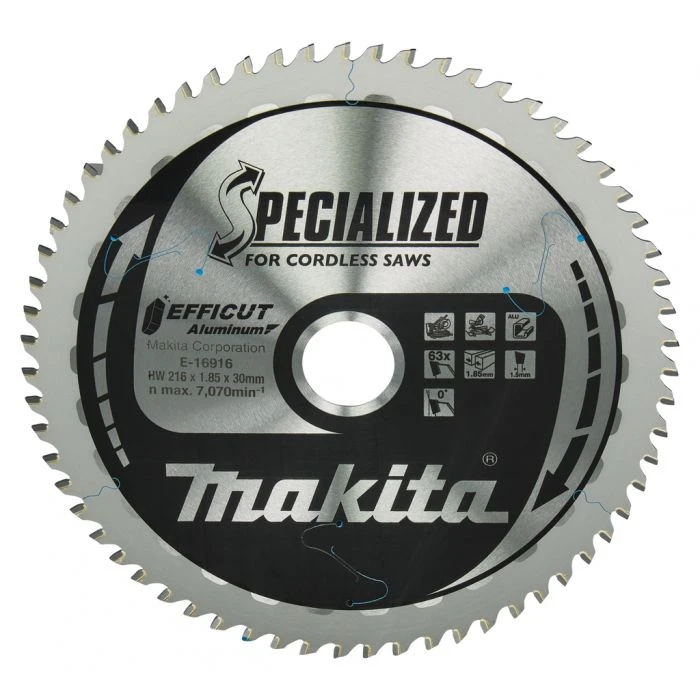 Makita E-16916 Afkortzaagblad Aluminium 1 Makita E-16916 Afkortzaagblad Aluminium