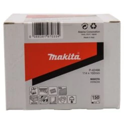 Makita P-42466 Schuurvel 114x102 K150 Red Velcro 12 Makita P-42466 Schuurvel 114x102 K150 Red Velcro -Aanbiedingen Tool Gigant Winkel P 42466 C1N1