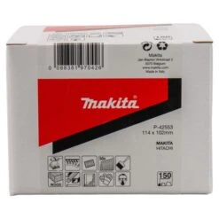Makita P-42553 Schuurvel 114x102 K150 White Velcro 12 Makita P-42553 Schuurvel 114x102 K150 White Velcro -Aanbiedingen Tool Gigant Winkel P 42553 C1N1