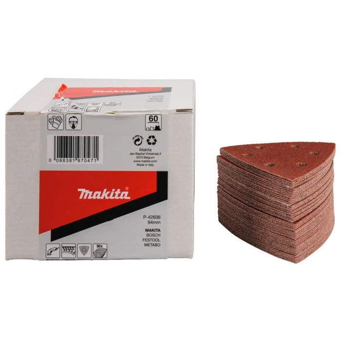 Makita P-42628 Schuurvel 3-K 94 K100 Red Velcro 1 Makita P-42628 Schuurvel 3-K 94 K100 Red Velcro