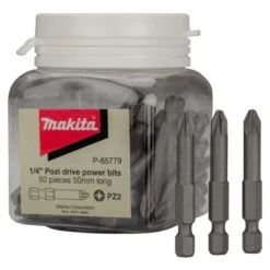 Makita P-65779 Schroefbit PZ2x50mm In Pot 50 Stuks 6 Makita P-65779 Schroefbit PZ2x50mm In Pot 50 Stuks -Aanbiedingen Tool Gigant Winkel P 65779 C1R0 s101